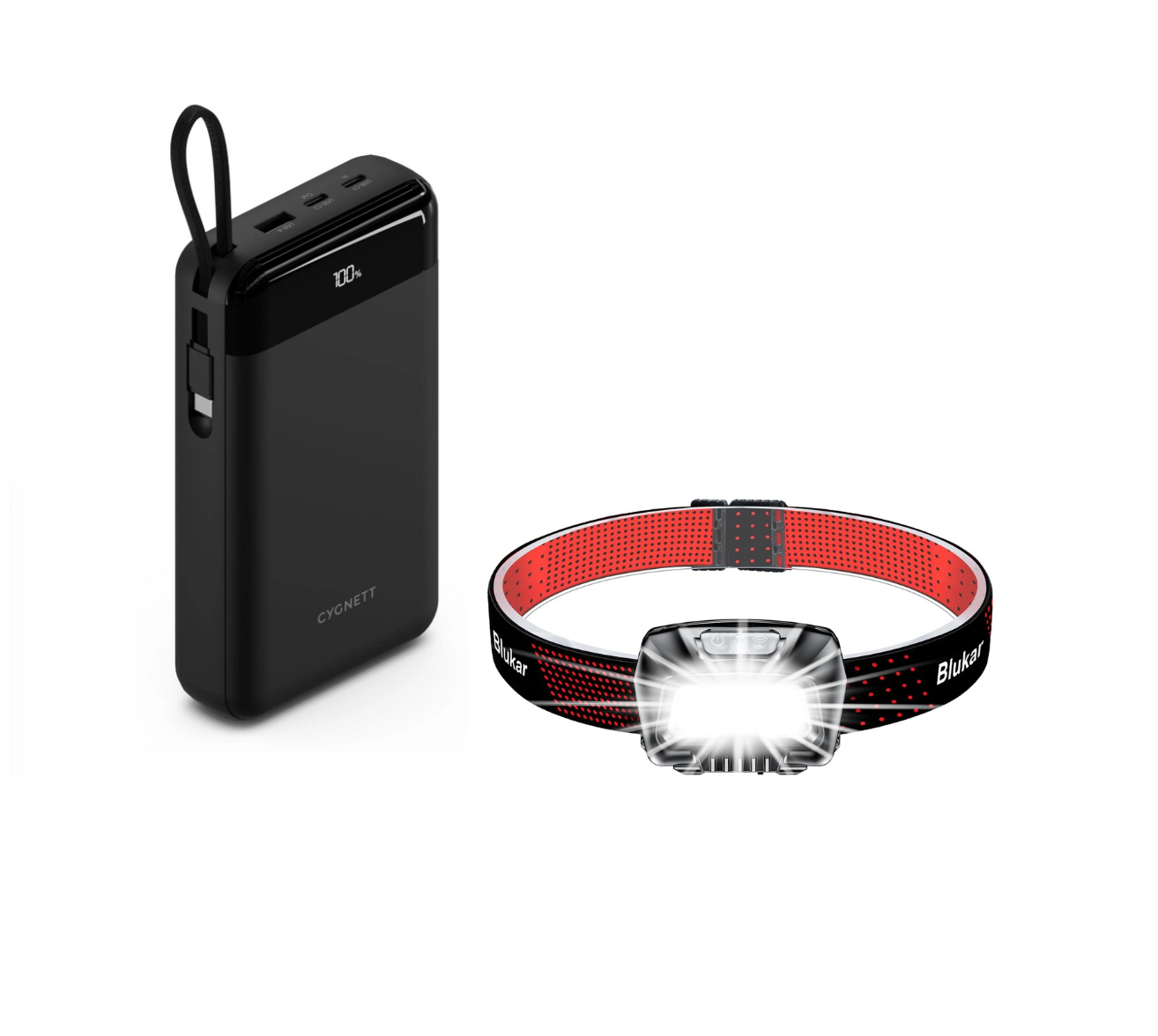 Headlight torch & Powerbank - Price per day