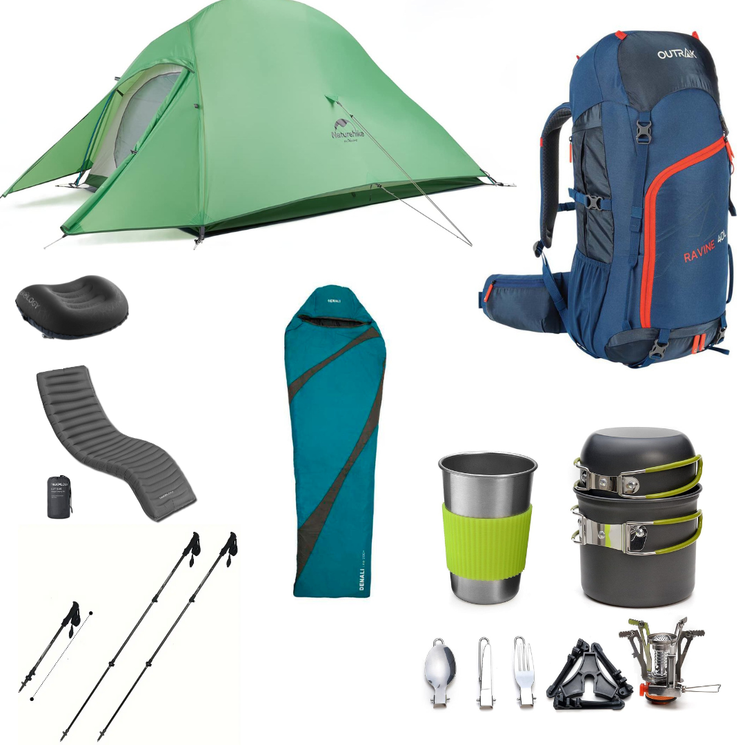 Bundle 2 - Complete Hiking & Camping Kit- Price per day